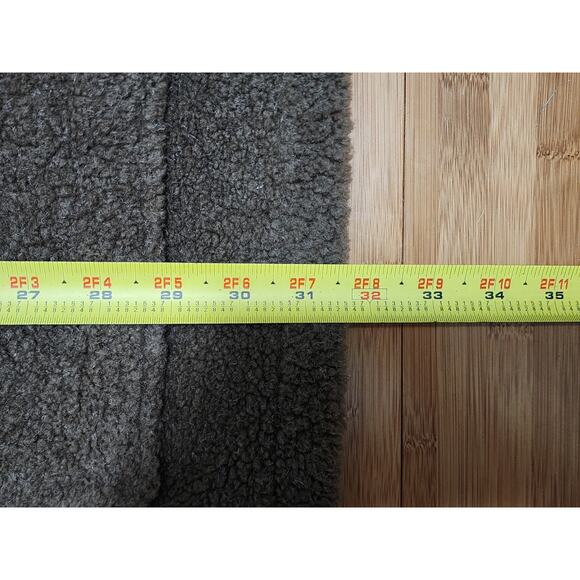 Vintage Woolrich Womens Size M Coat Brown Sherpa Fleece Teddy Hooded Button USA - Picture 3 of 9